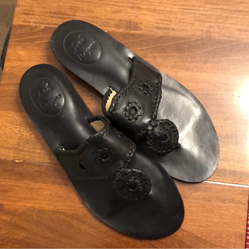 Jack Rogers Black Sandals